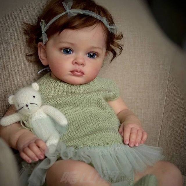 赤ちゃん 人形 60cm cuddly リボーンドールデビュー フルシリコンドール ビニールリアル 女の子 シリコンリボーンベビードール 誕生日プレ