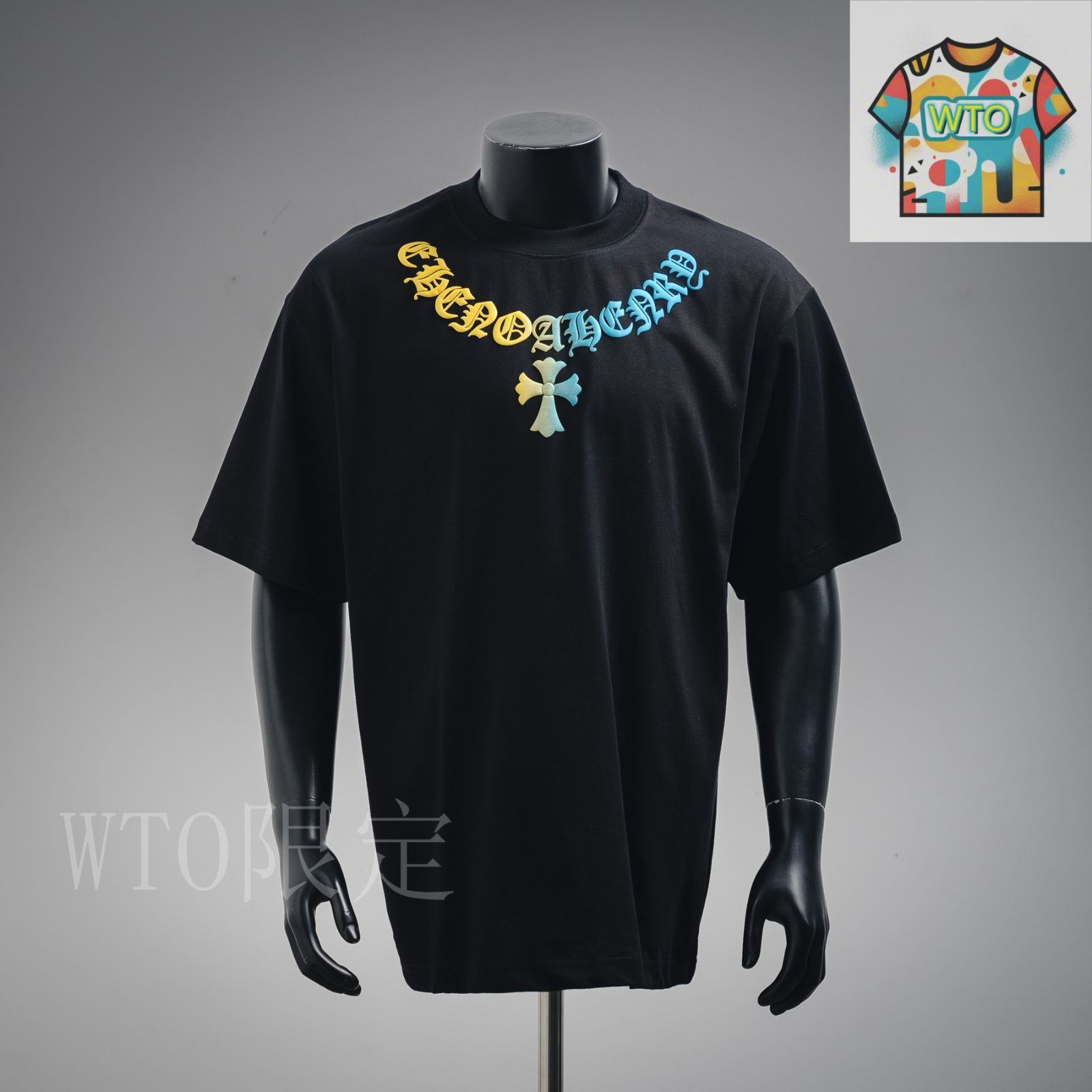 希少◆送料込◆CHROME HEARTS◆グラデーション ロゴ Tシャツ CHROME HEARTS クロムハーツ（原本無） 国内正規品 CH T-SHRT 1