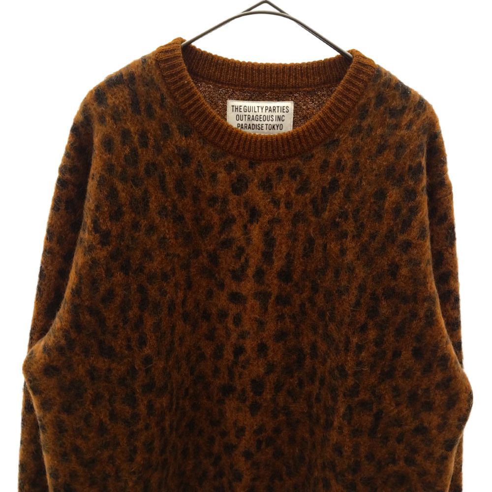 WACKO MARIA ワコマリア 22AW JACQUARD SWEATER KNIT レオパード