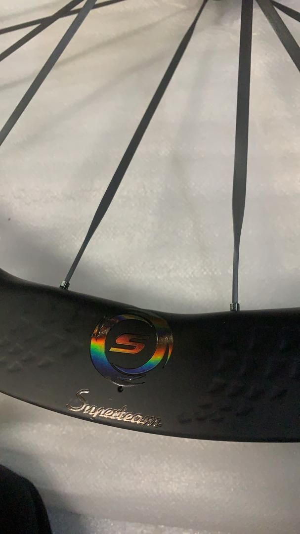 SUPERTEAMカーボンスポークディスクブレーキ50mmチューブレスカー --521181