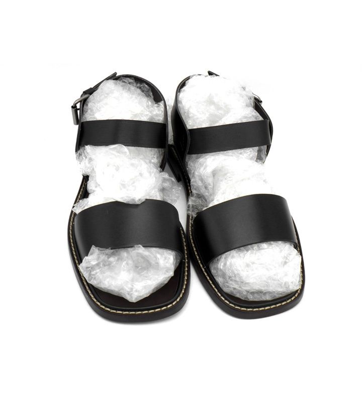 LEMAIRE classic sandals 40 ルメール サンダル LEMAIRE ルメール Cloth Sandals レザーサンダル ブラック 39