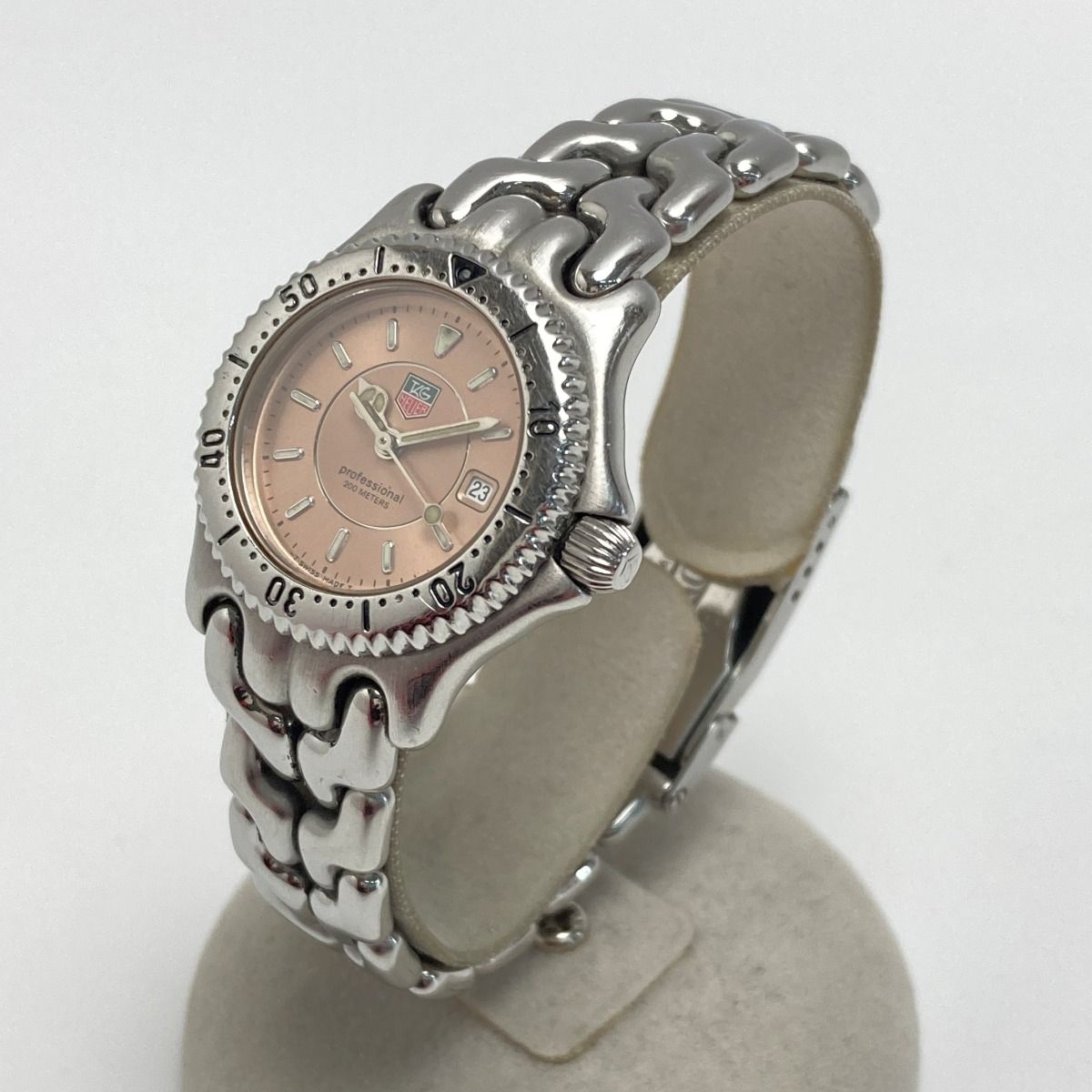 TAG HEUER タグホイヤー セル デイト WG131D ピンク クォーツ レディース 腕時計