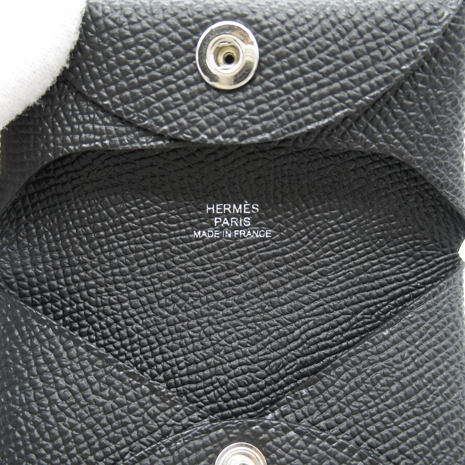 エルメス HERMES コインケース バスティア コインケース ブラック