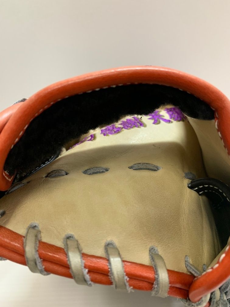 中古品 てっぺん Teppen 硬式 外野手用グローブ TTY 刺繡有り