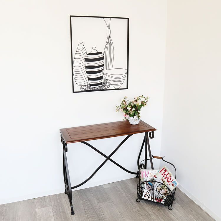 ウォール アートパネル 壁掛け 壁飾り 花瓶 アイアンウォールアート NEXPOTALLINN_EU