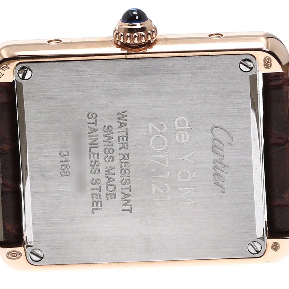 カルティエ CARTIER W5200024 タンクソロSM クォーツ レディース美品内