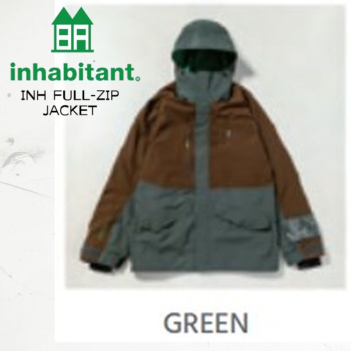 インハビタント ウェア ジャケット メンズ レディース 23-24 INHABITANT INH FULL-ZIP JACKET ISM23OT56 スノーボード ジャケット 2024 日本正規品