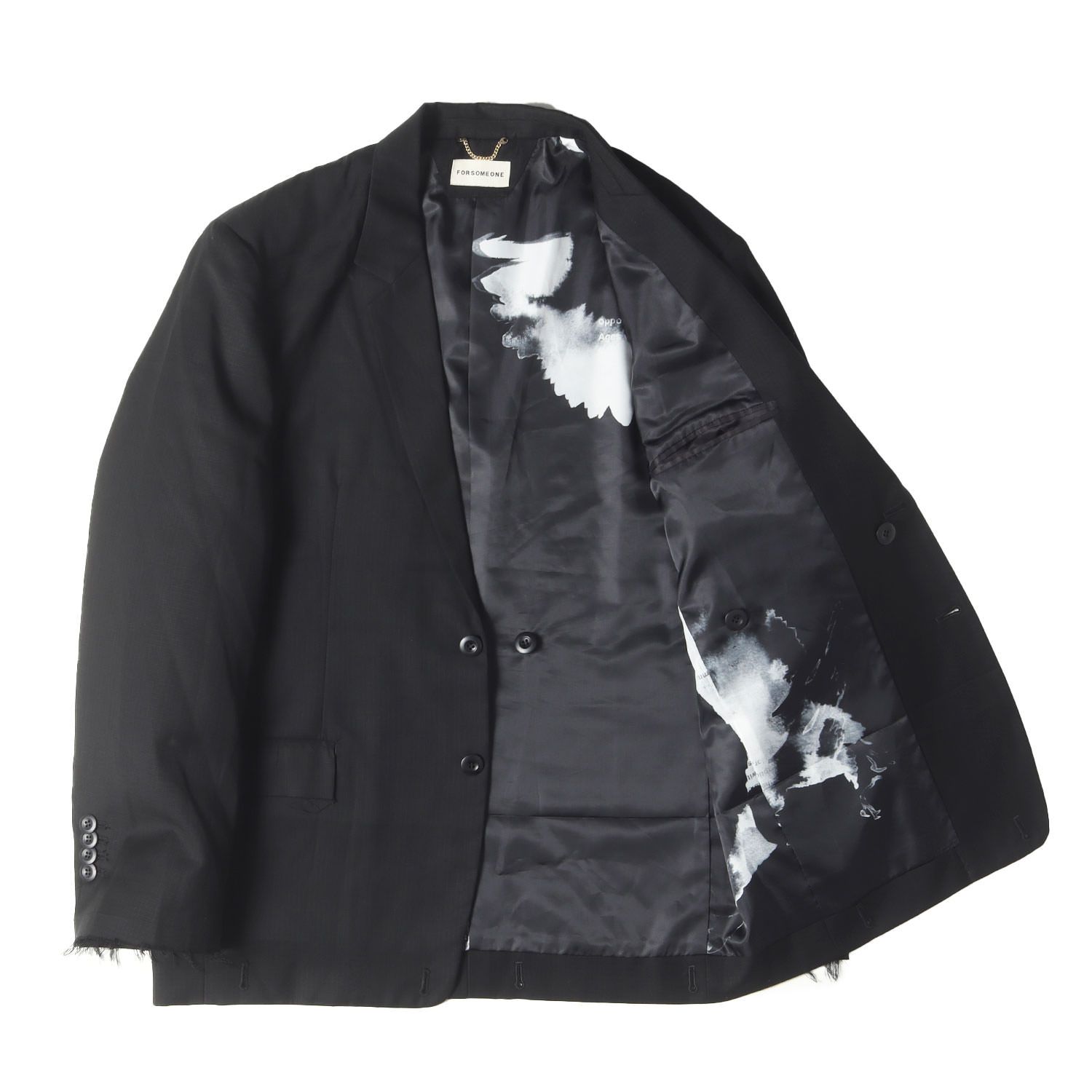 FORSOMEONE フォーサムワン ジャケット ブラック 黒 サイズ:48