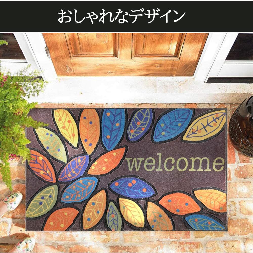 玄関マット CHICHIC 玄関マット 屋外 泥落とし おしゃれ マット 約43×76cm