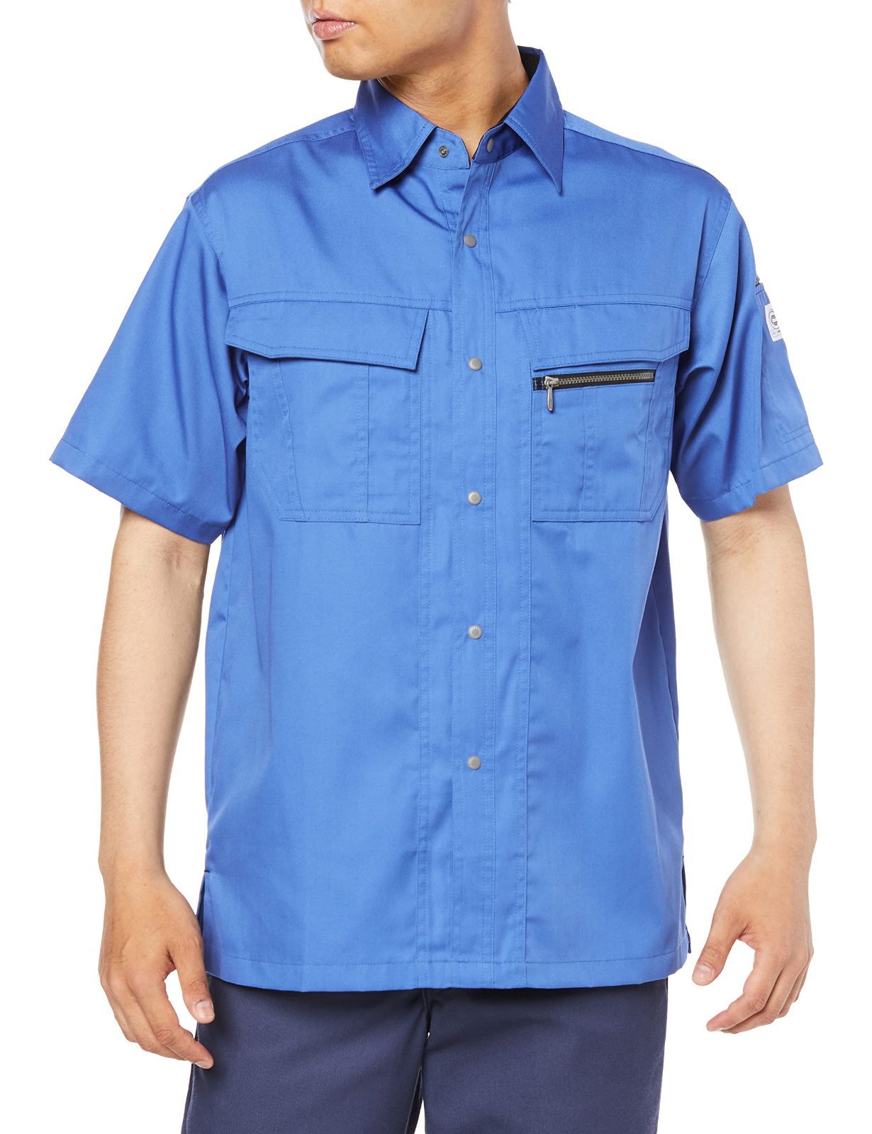 Size:4L_Color:スカイブルー [コーコス信岡] A-4457 半袖シャツ スカイブルー 4L