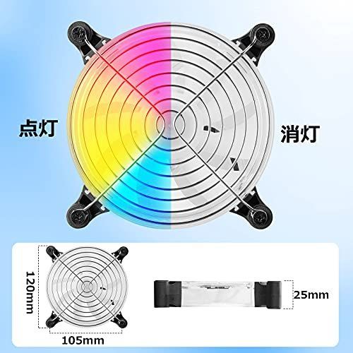 colorful_12*12*2.5CM PANO-MOUNTS 卓上用 静音設計 ミニ USB 扇風機 PC 冷却ファン 長寿命モータ採用 5V ダブル 送風機 薄型 120mm 1200RPM 水槽ルーターPS4PS3PS2Xbox 対応 クーラー USB