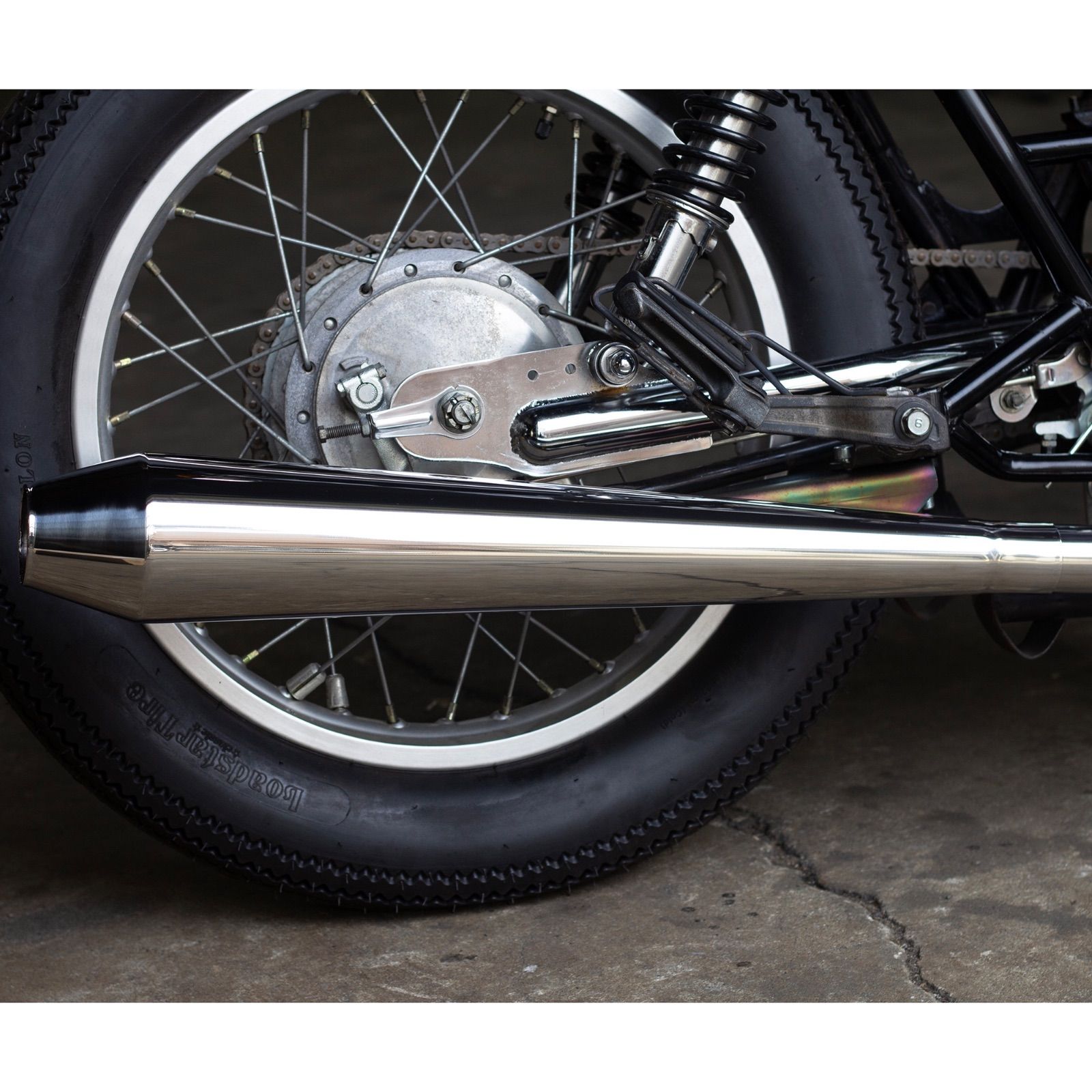 SR400/500用 STDメガホン ロング 新型フルエキ ダウン キャブ車 MOTOR