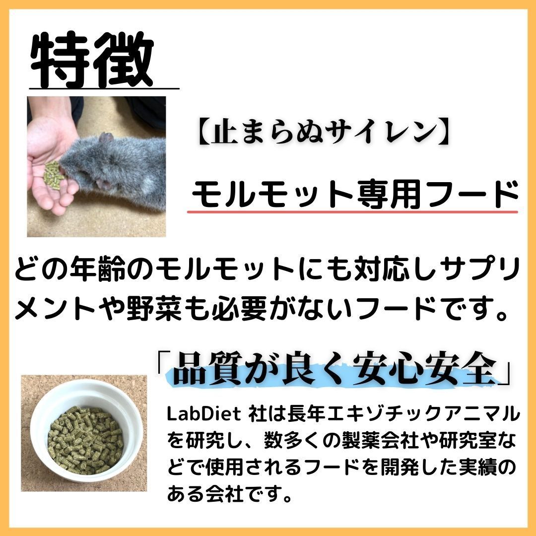 Lab diet ラブダイエット モルモットフード2kg デグー チンチラ