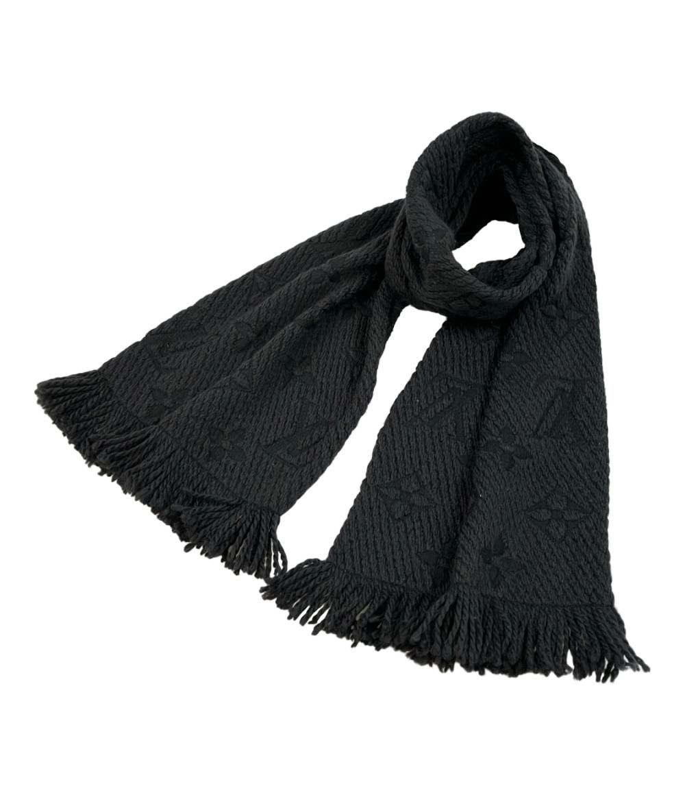 ルイヴィトン M72431 エシャルプロゴマニア マフラー ブラック ウール