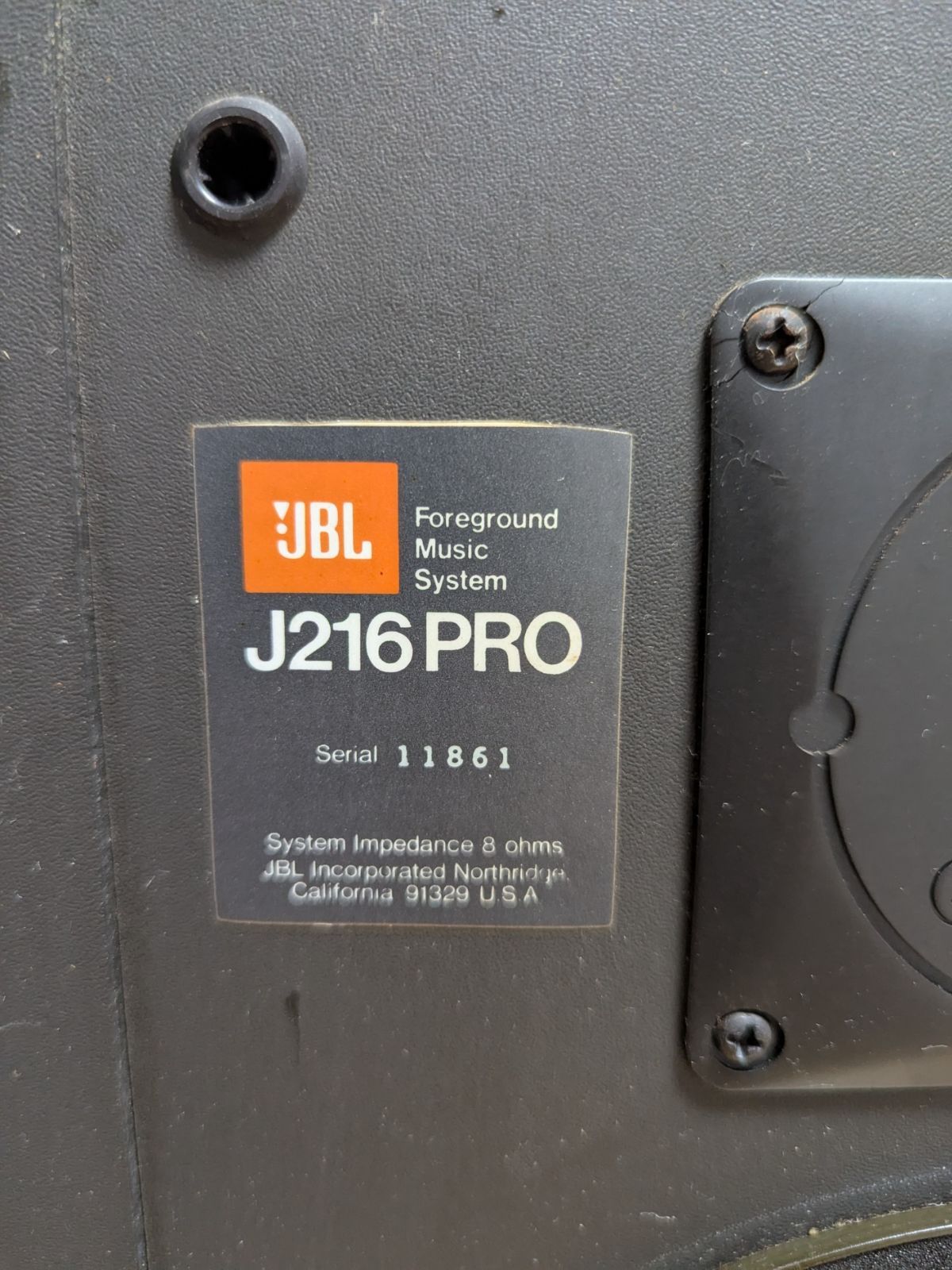 J216PRO スピーカーペア