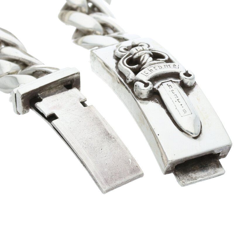 クロムハーツ ID DBL FLRL DGGR/ダブルIDフローラルダガー シルバー