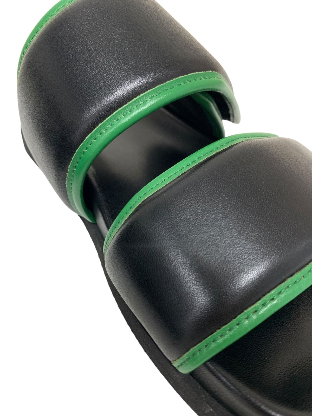 パイピングダブルストラップサンダル 41