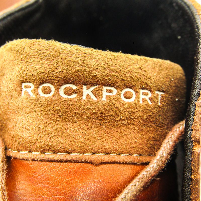 ロックポート デザートブーツ 本革 レザー ブランド シューズ 靴 メンズ 26サイズ ブラウン ROCKPORT 【中古】