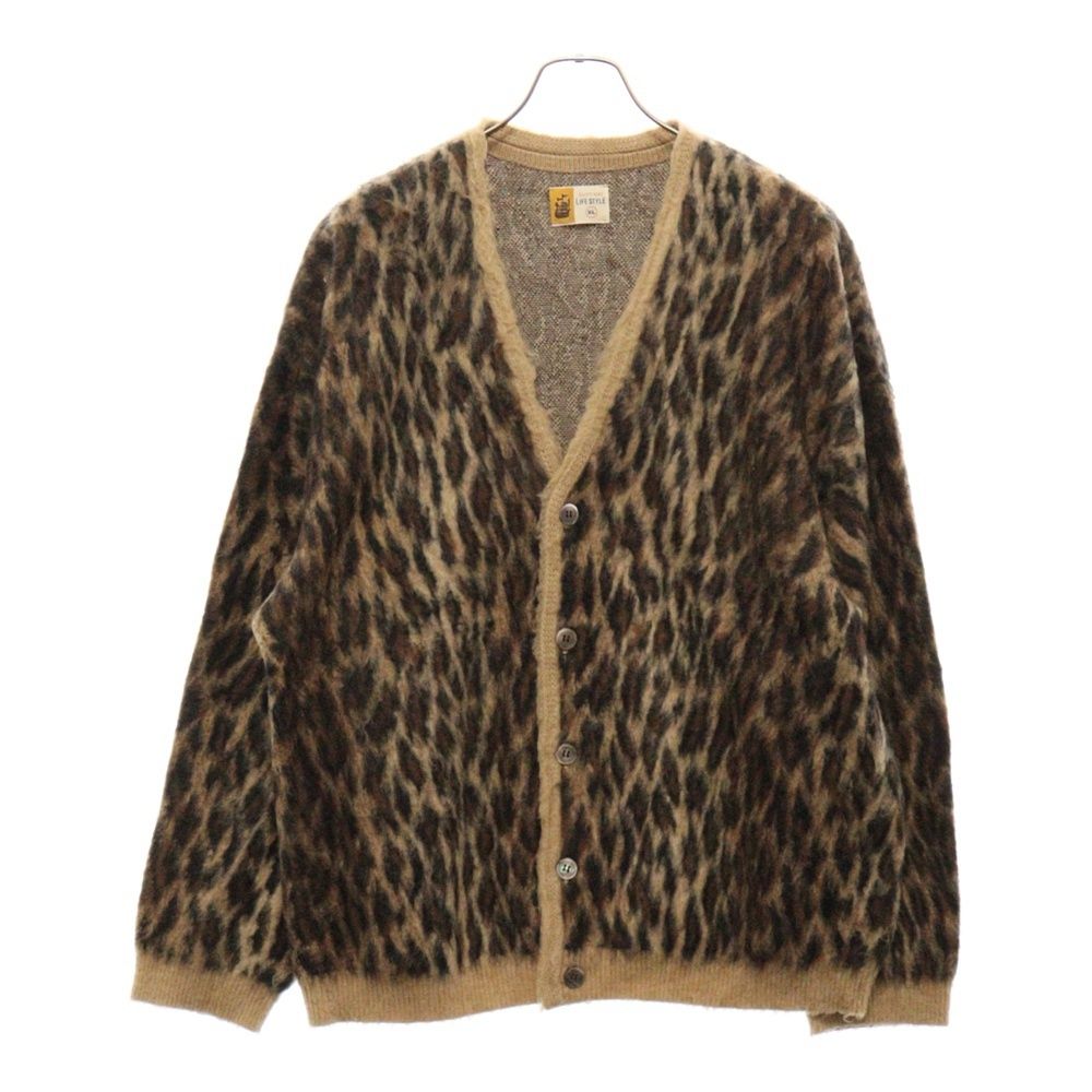 SAINT MICHAEL (セントマイケル) 24AW Mohair Cardigan Leopard モヘアカーディガン レオパード SM-YS1-0000-059 マルチカラー