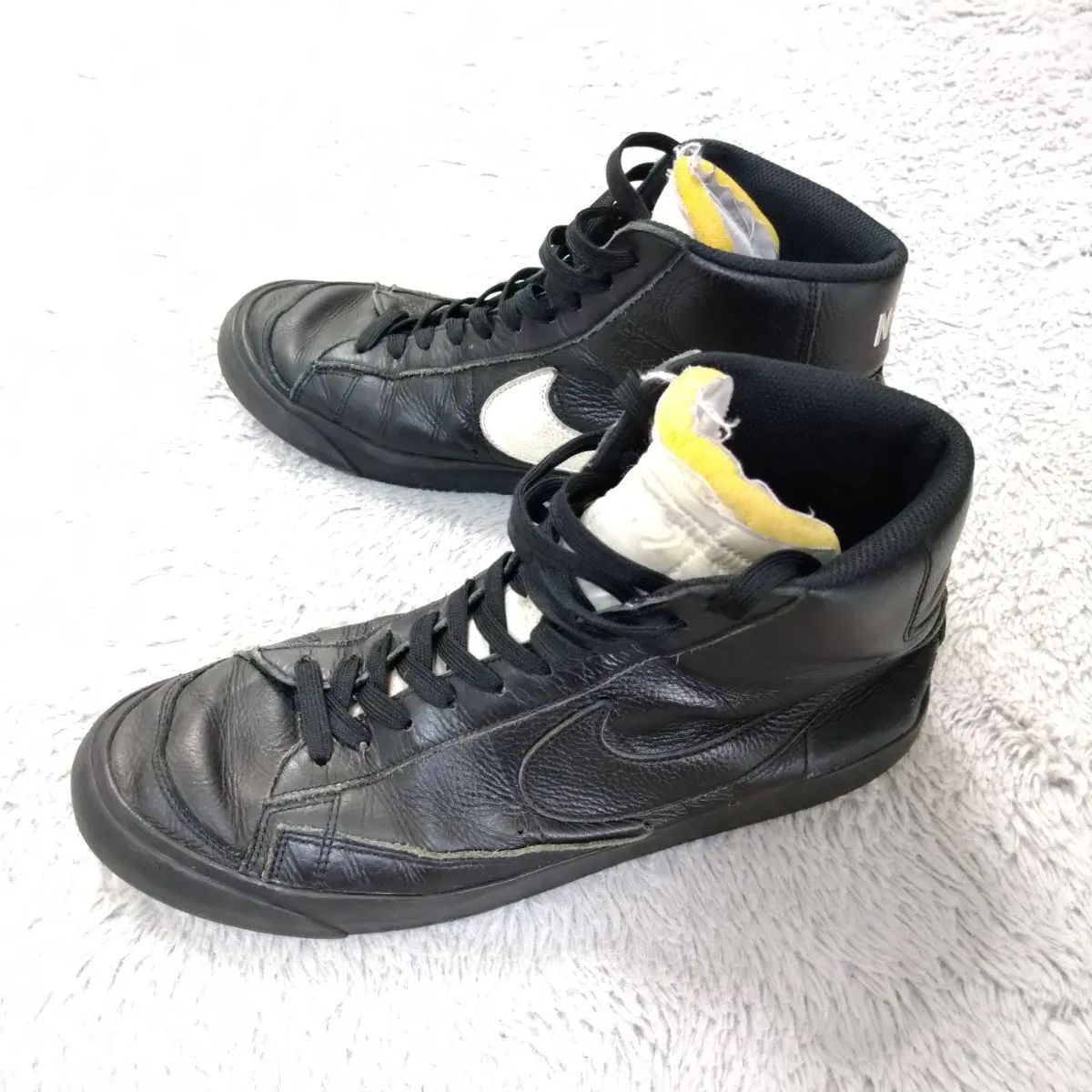 ナイキ NIKE レザーハイカットスニーカー 29.0cm 黒 白 ORCA