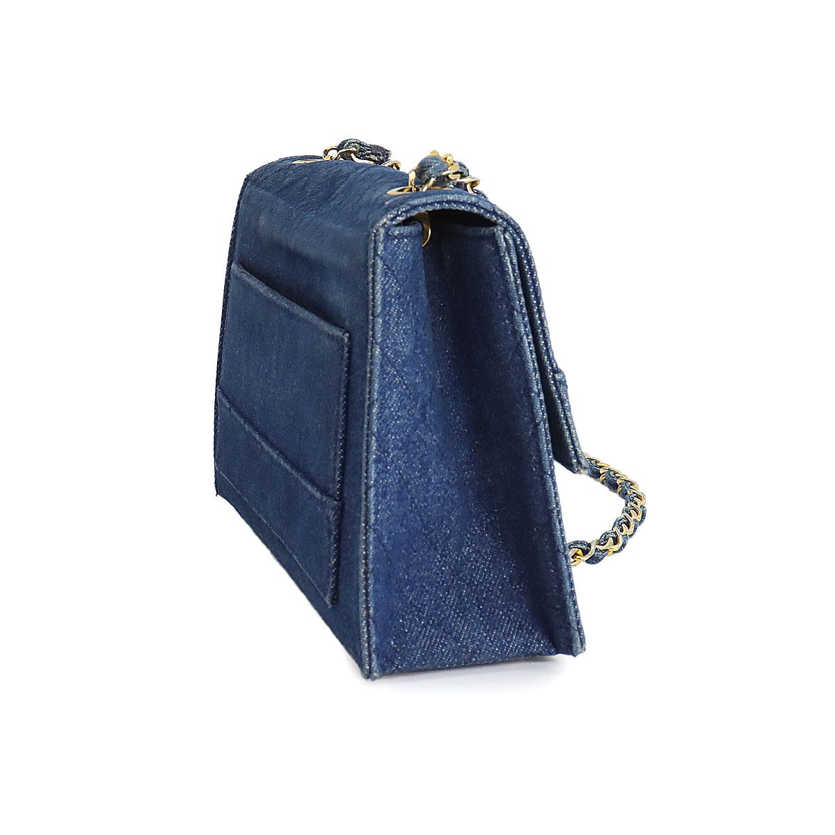 中古・古着通販】CHANEL (シャネル) デニムチェーンショルダー