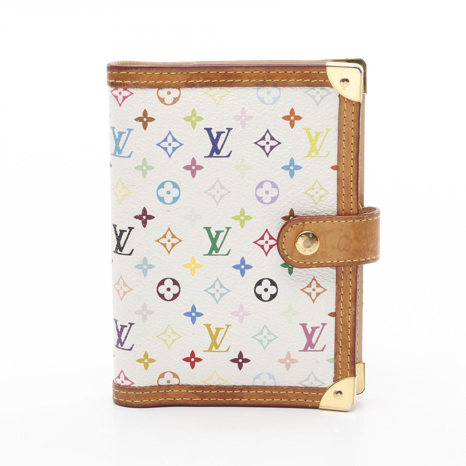 ルイ ヴィトン LOUIS VUITTON 手帳カバー アジェンダPM モノグラムマルチ ブロン R20896 PVCコーティングキャンバス レザー アジェンダPM レディース Used B