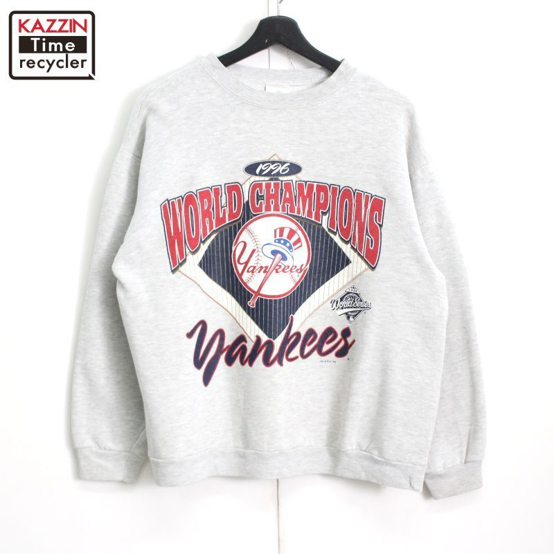 90s MLB vintage ニューヨーク・ヤンキース スウェット トレーナー メンズ 表記Lサイズ