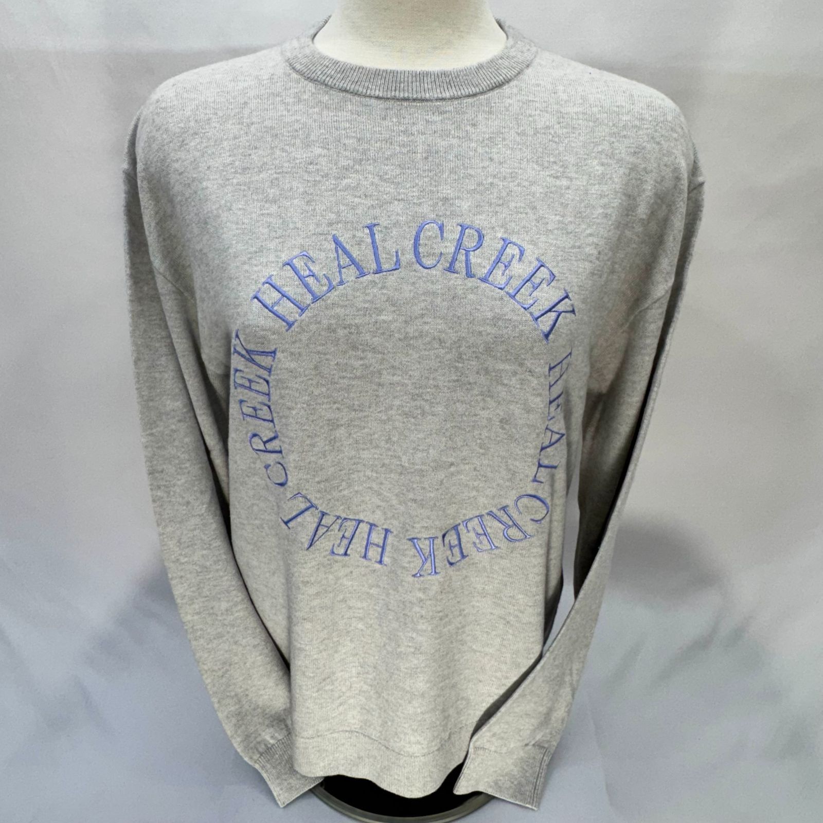 HEALCREEK ヒールクリーク レディース 長袖クルーニット グレー サイズ40