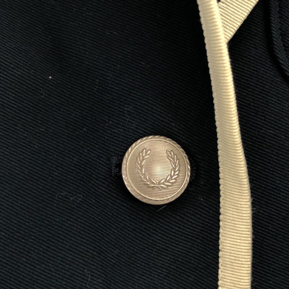 美品 日本製 フレッドペリー FRED PERRY テーラードジャケット 黒 S フレッドペリー 日本製 テーラードジャケット S ブラック FRED PERRY