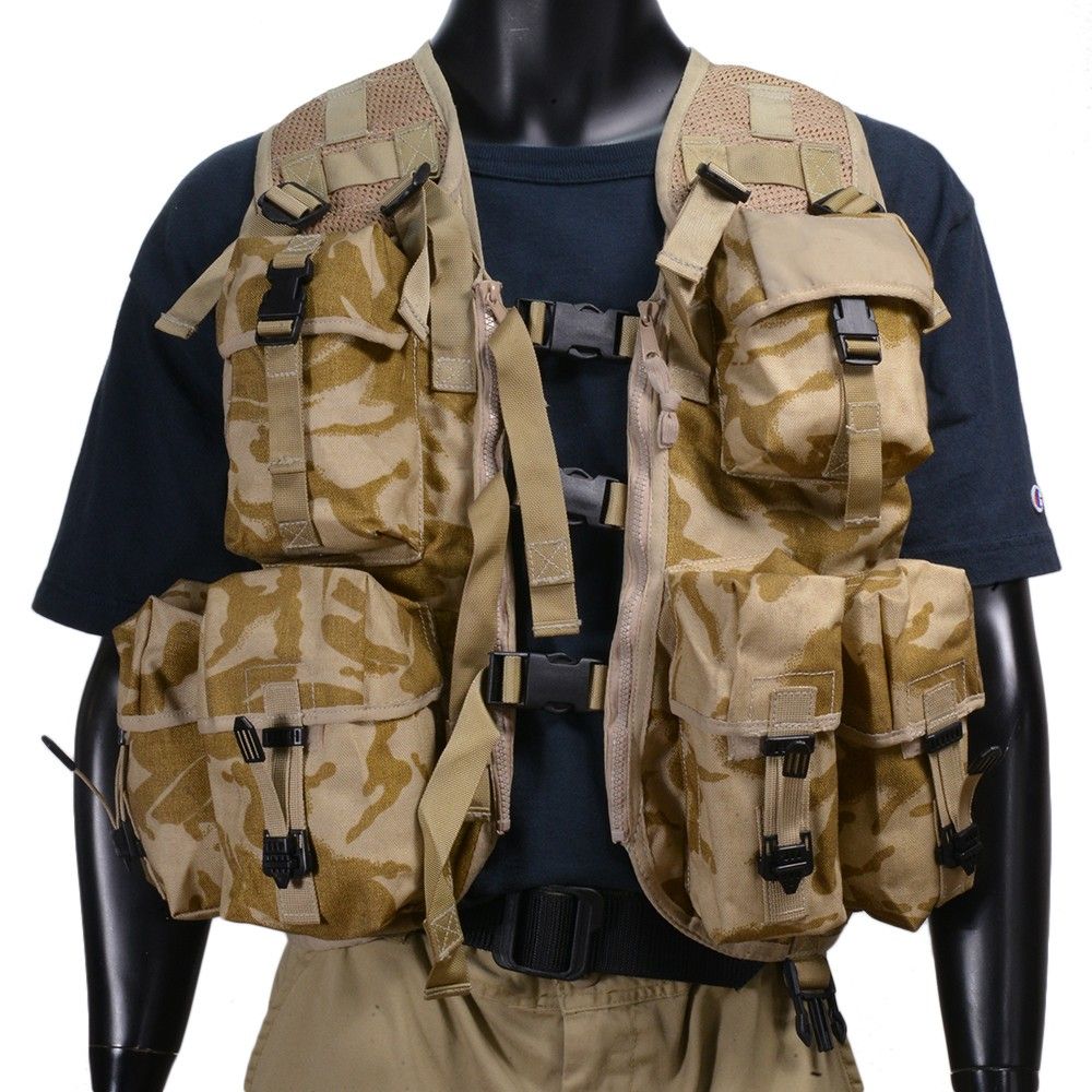 イギリス軍 DPM 砂漠迷彩 ベスト ポーチ セット