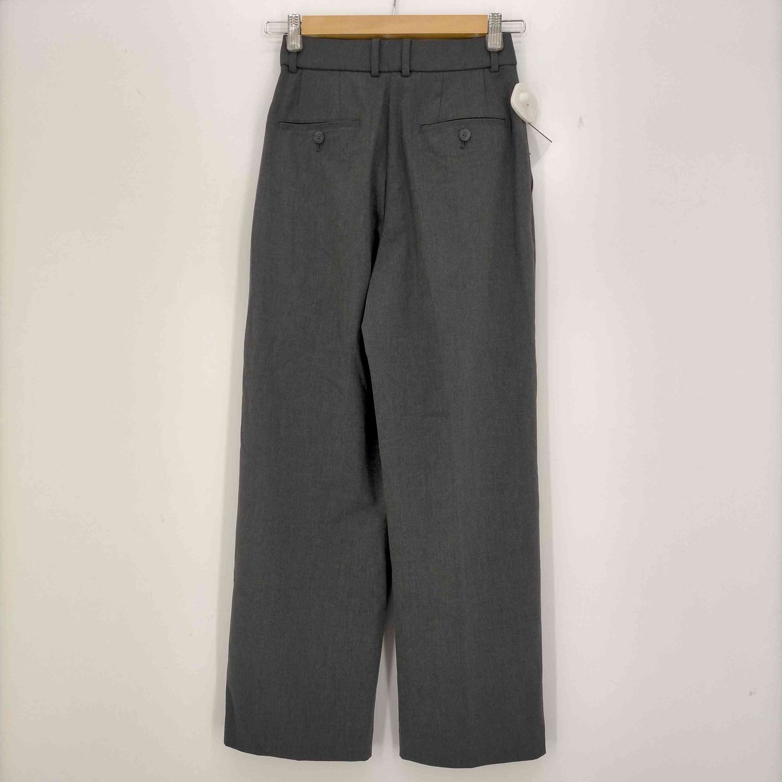 ☆新品タグ付☆ユニクロ×INES［イネス］デニムタックワイドパンツ／ブラック70 - レディース