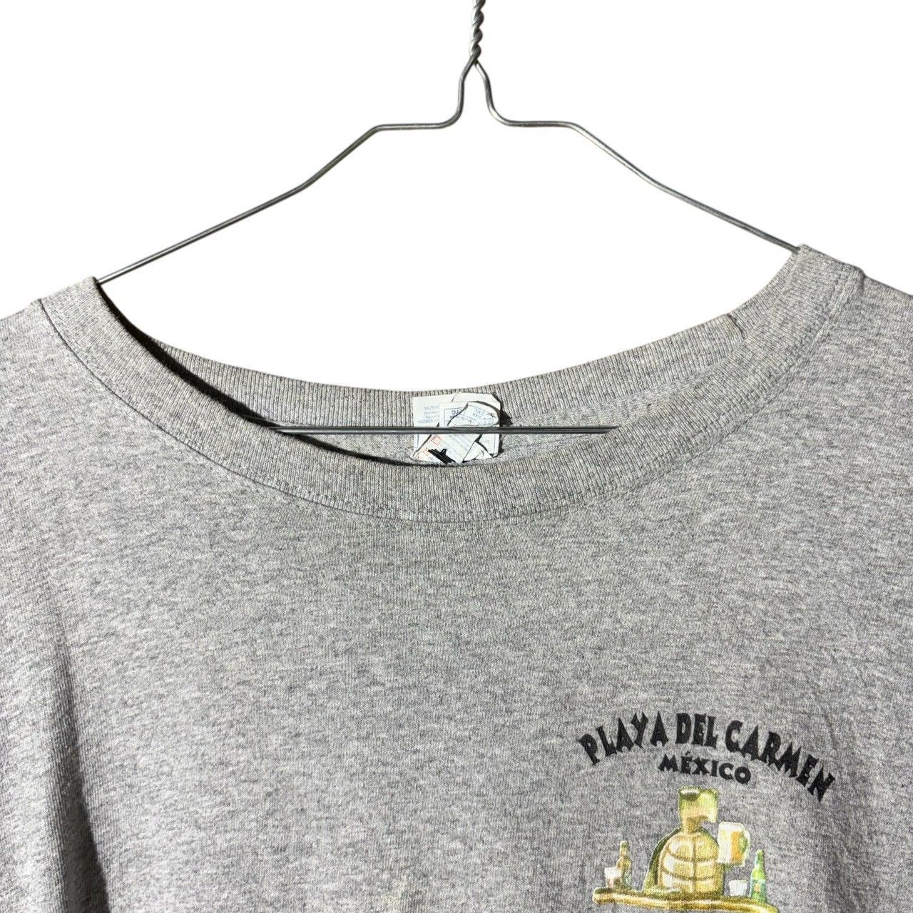 YAZBEK 半袖Tシャツ ライトグレー コットン 2XL バッグプリント