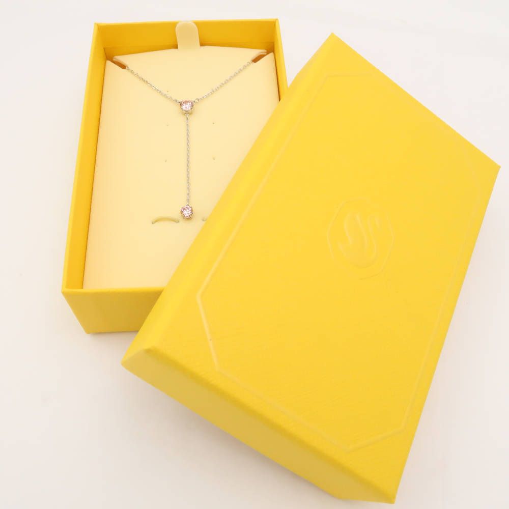 SWAROVSKI スワロフスキー Attract Y字型 ネックレス ピンク レディース AM6780