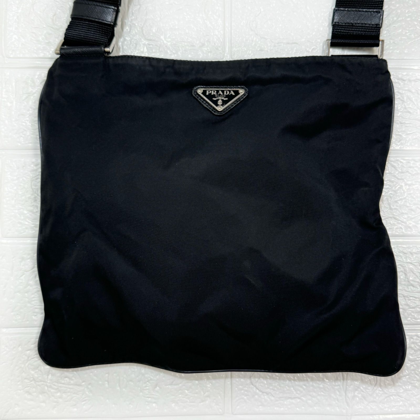 美品！PRADA プラダ 三角ロゴ テスートナイロン ショルダー