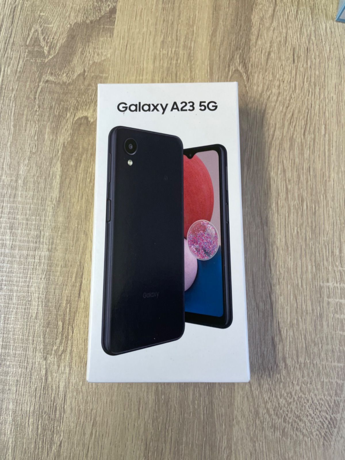 新品.未使用]AU Galaxy A23 5G SCG18 ブラック SIMフリー - メルカリ