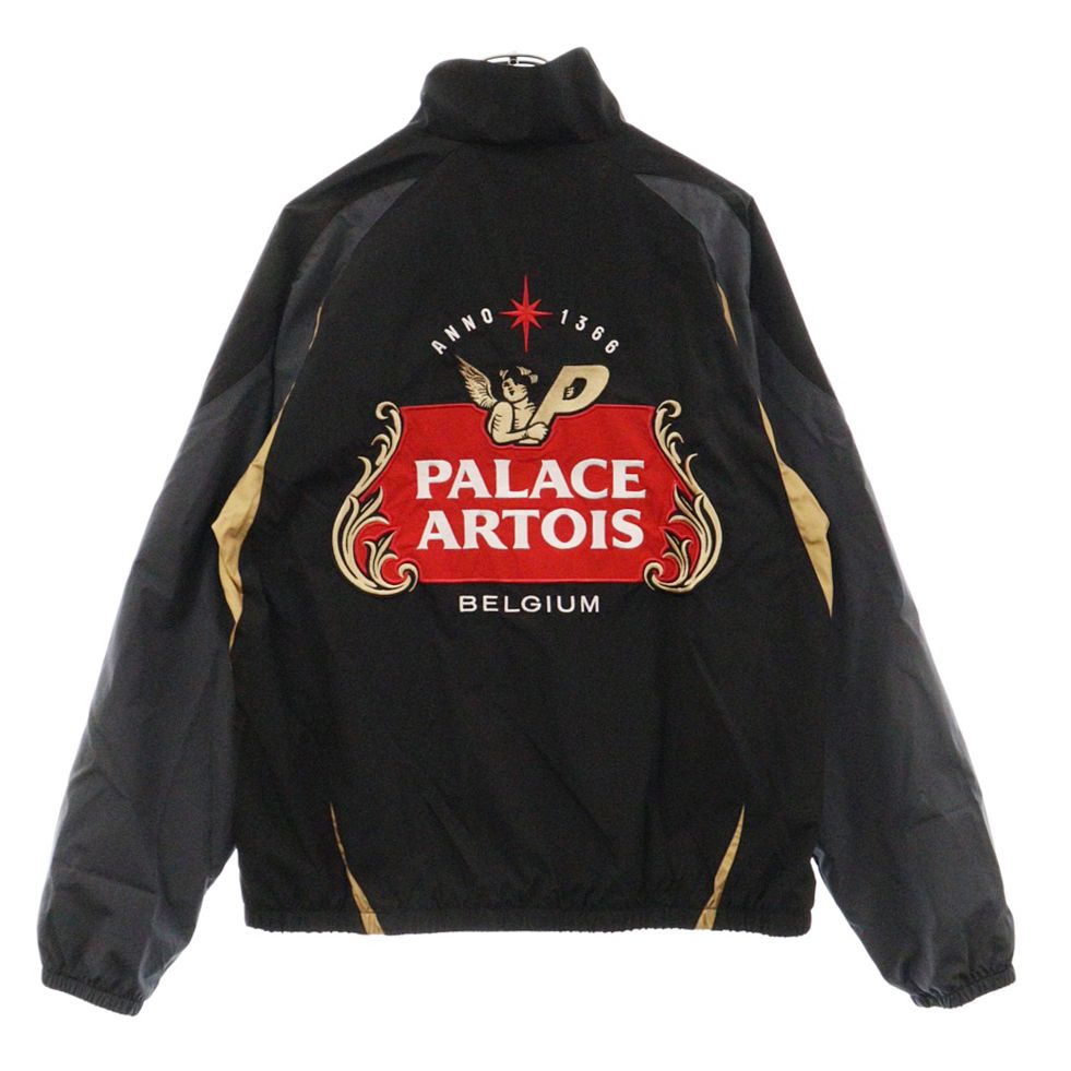 Palace Skateboards (パレススケートボーズ) 24SS ×Stella Artois Court Jacket P26STJK003 ステラ アルトワ ライト コート ジップアップジャケット ブラック