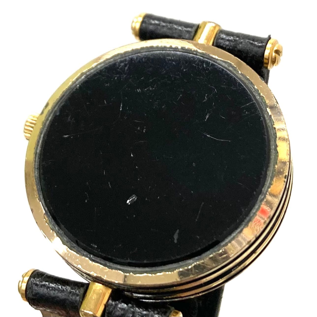 ◇GUCCI◇グッチ 稼働品 シェリーライン 腕時計 ブラック ゴールド