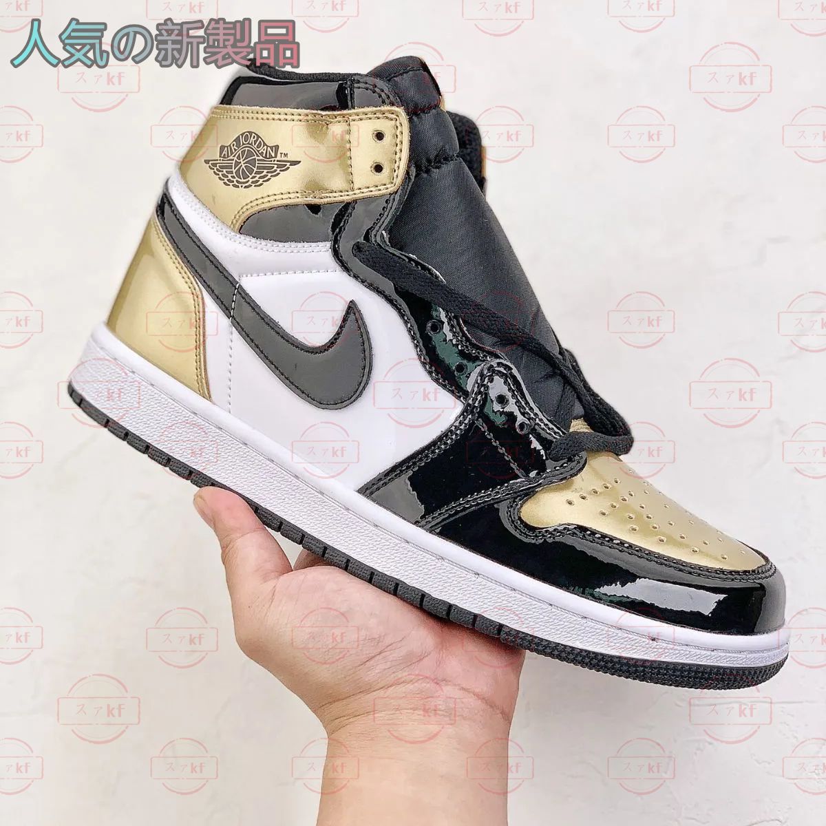 新品 NIKE ナイキ スニーカー男女兼用 並行輸入品NK Air Jordan 1 Retro High OG NRG “Gold Top 3”  ブラックゴールド - メルカリ