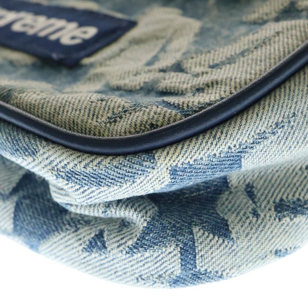 SUPREME シュプリーム 22SS Fat Tip Jacquard Denim Waist Bag ファットティップジャカードデニムウエストバッグ ショルダーバッグ ブルー WWW_KARIMZIABAT_FR