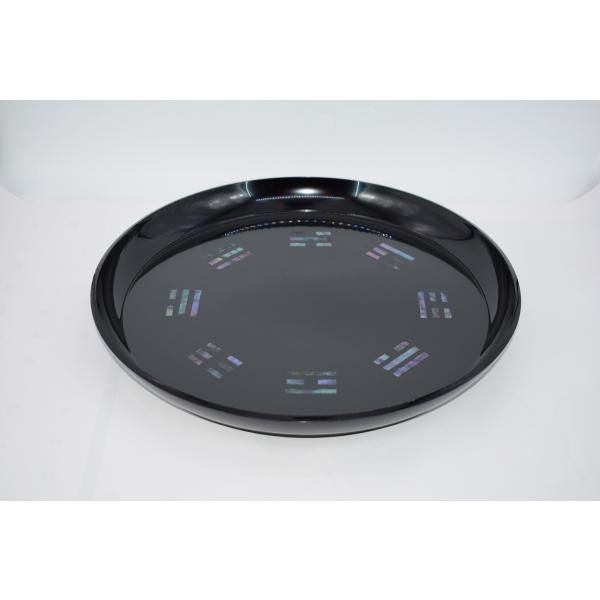 茶道具 八卦盆 青貝入 茶道 24-8801f