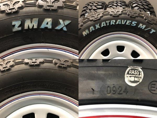 新品 ZMAX M/T LT235/70R16 8PR 夏タイヤ デイトナ 16インチ 6J5HPCD139.7±0 ホワイトレター マッドタイヤ ジムニー シエラ等VTY871 新品 ZMAX M/T LT235/70R16 8PR 夏タイヤ デイトナ 16インチ