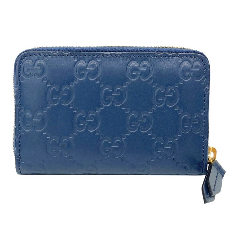GUCCI】グッチ グッチシマ 447939 コインケース レザー メンズ