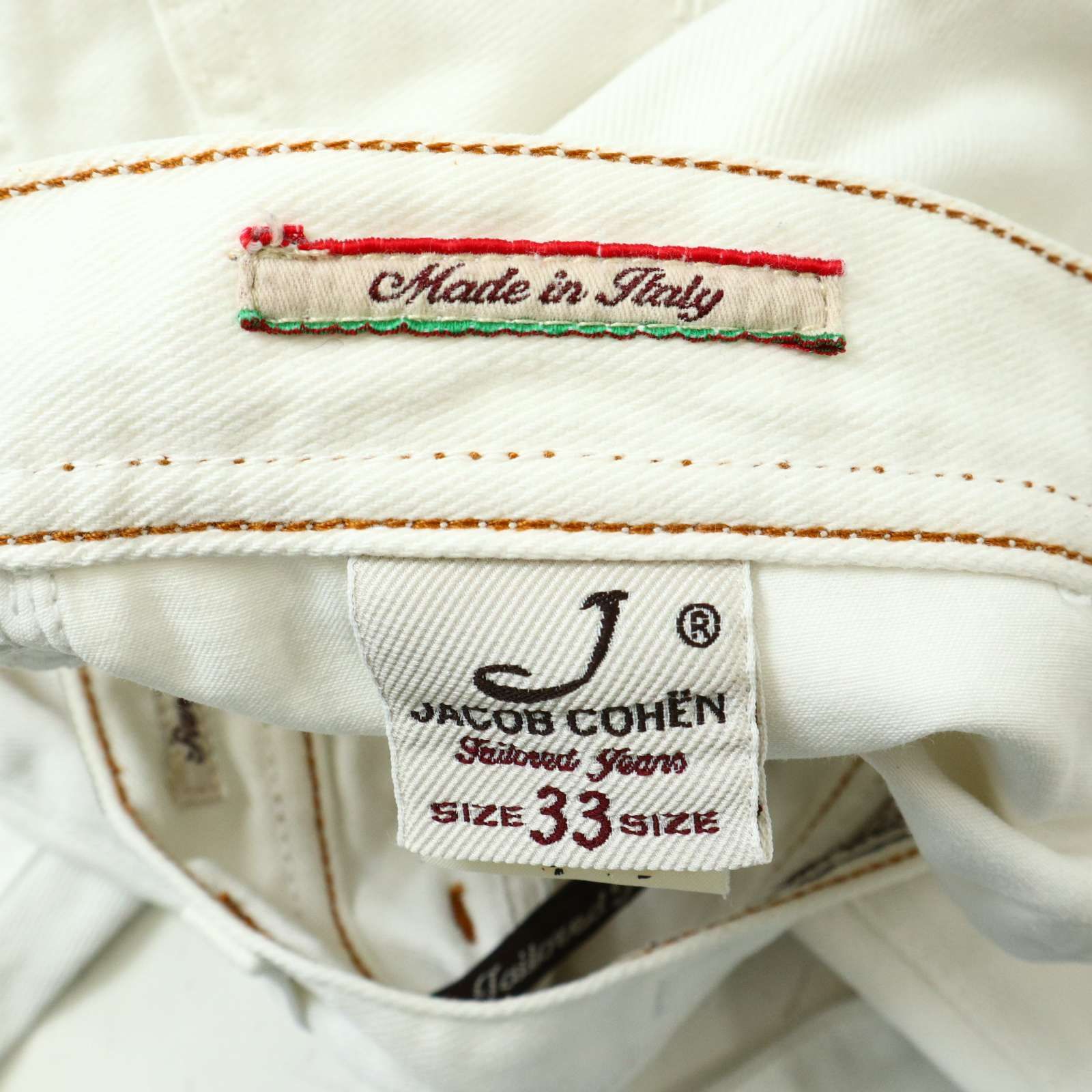 イタリア製☆ JACOB COHEN ヤコブコーエン J620 通年 ホワイト