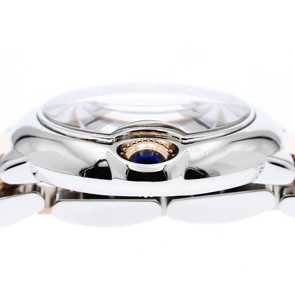 カルティエ CARTIER WE902052 バロンブルーSM K18PGコンビ 11Pダイヤ  
