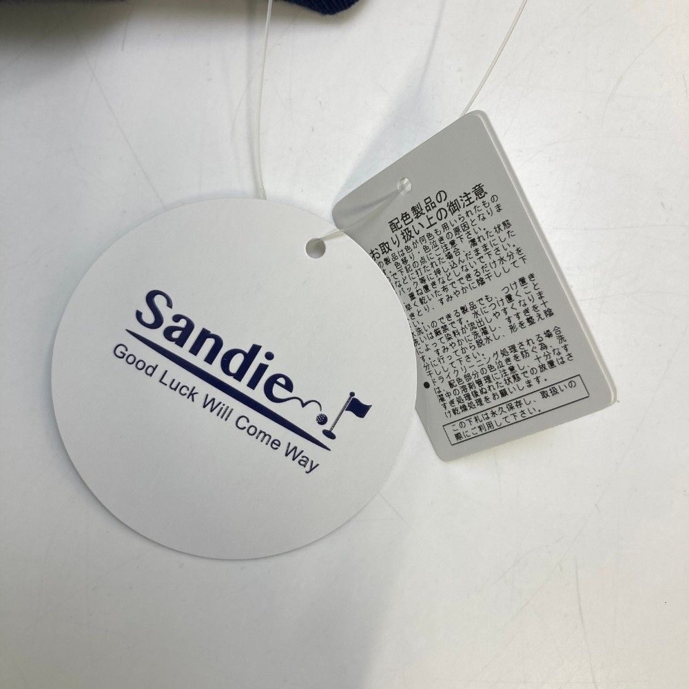 サイズ：S Sandie サンディ  ニットセーター 総柄 ネイビー系 [240101431099] ゴルフウェア レディース ストスト Sandie サンディ ニットセーター 総柄 ネイビー系 サイズ：S