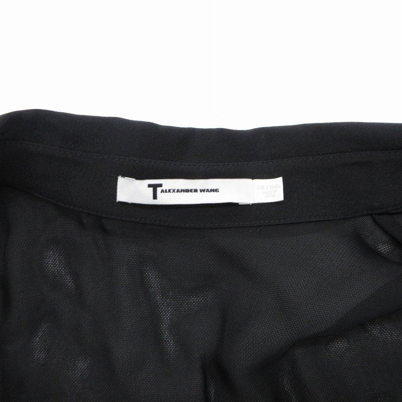 T BY ALEXANDER WANG☆黒シャツワンピース ティーバイアレキサンダーワン T by Alexanderwang シャツ