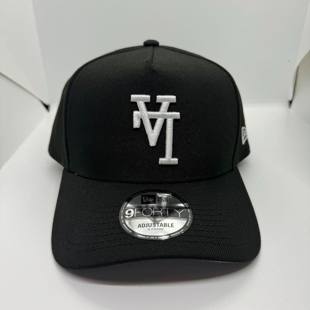 B06ニューエラロサンゼルスドジャース LA 逆ロゴ ブラック 黒 ホワイト