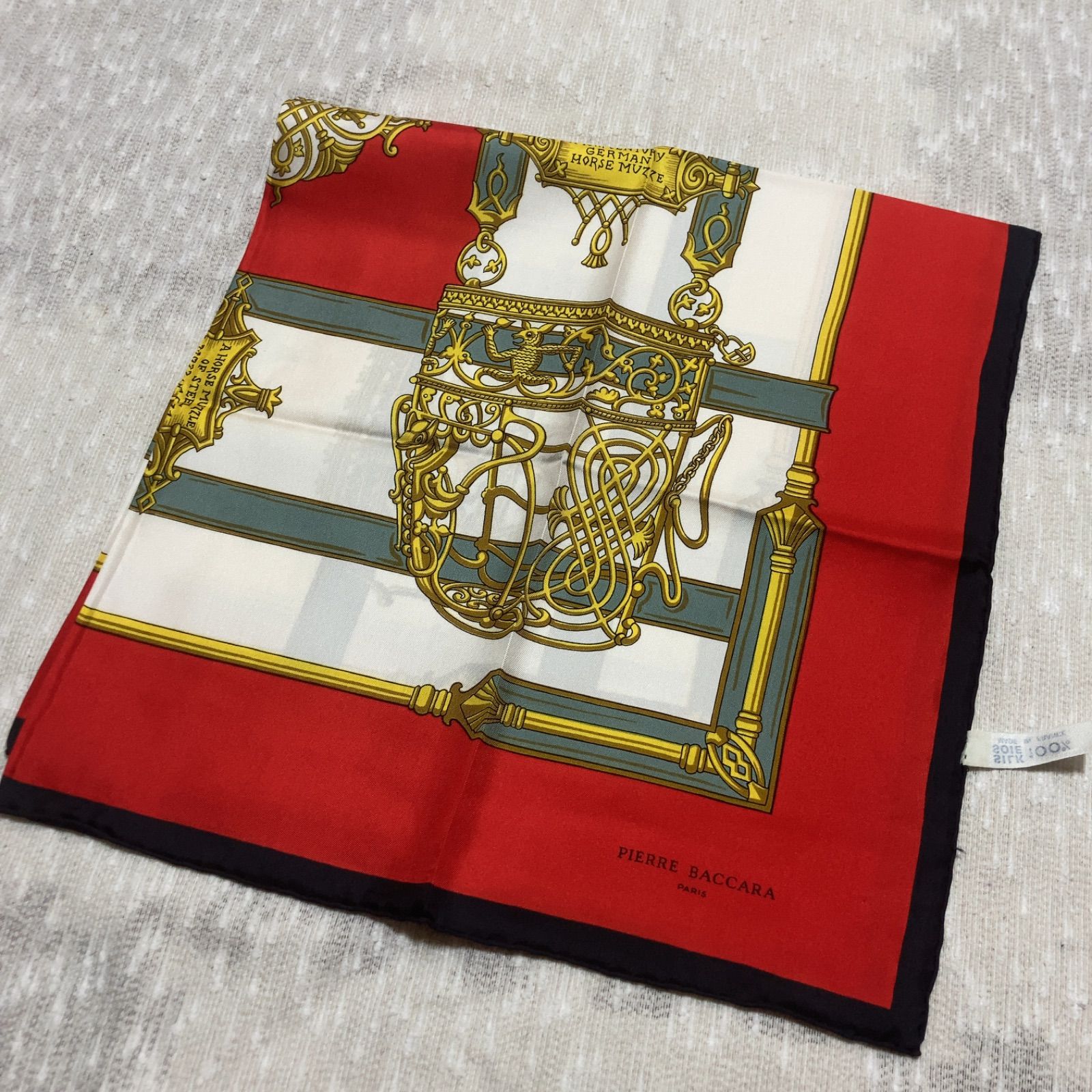 Etsy 日本 スカーフ BACCARA Pierre scarf PIERRE フランス製 baccara 