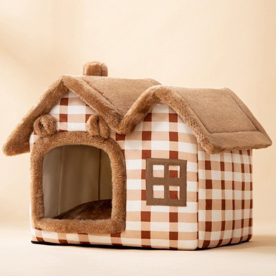 犬 ペットハウス ベッド 冬 猫 ハウス 秋 犬小屋 室内用 ふわふわ 小屋 ペットベッド 猫 折りたたみ可 ペットハウス 洗える 屋根付き 冬 犬 おしゃれ