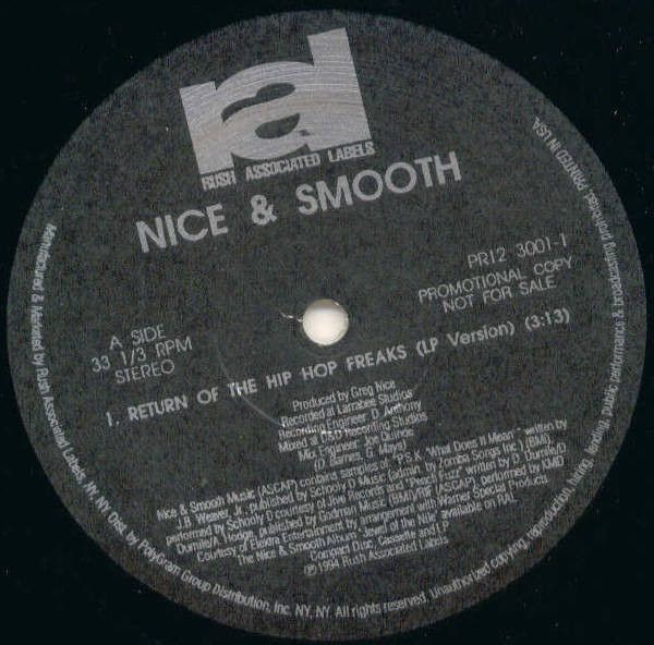 米12” Nice & Smooth Return Of The Hip Hop Freaks